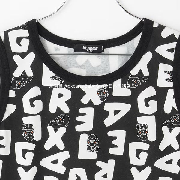 Japanese XLARGE KIDS Printed Vest 80-140cm Boys Summer TOPS