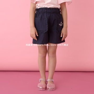 Japanese children's clothing Ly# mine ruffle pocket shorts 100-150cm girls summer PANTS