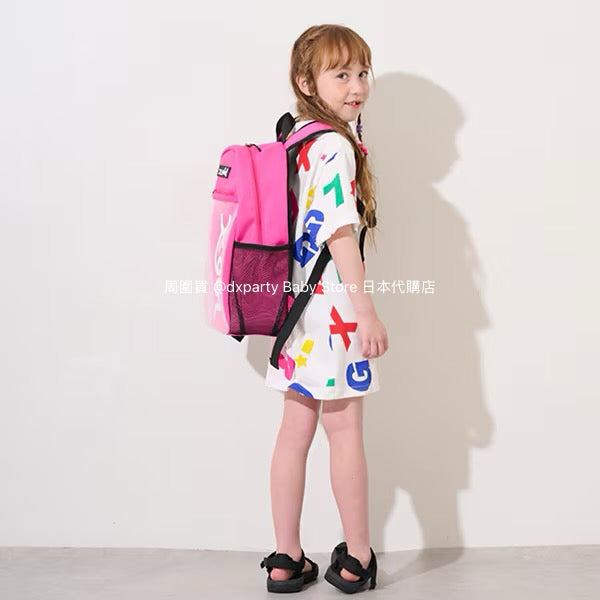 Japanese children's clothing X-girl Stages colorful logo print dress 80-140cm girls summer dresses