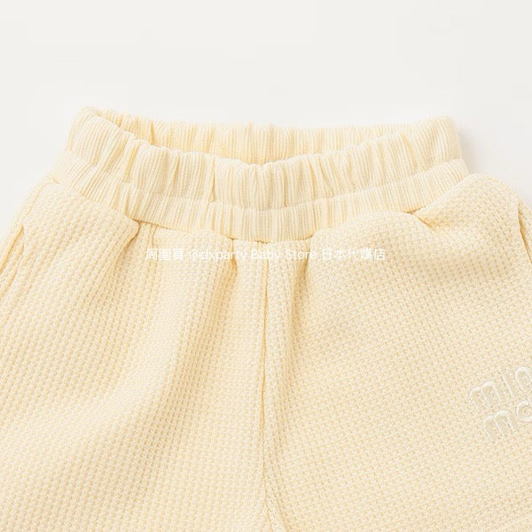 Japanese children's clothing mini#ML waffle shorts 90-140cm boys/girls summer PANTS