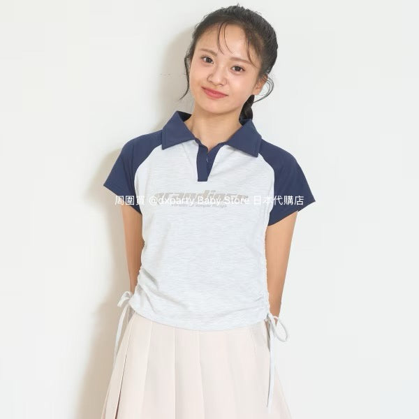 Lovetoxic Japanese children's clothing waist cropped top 140-170cm girls summer TOPS