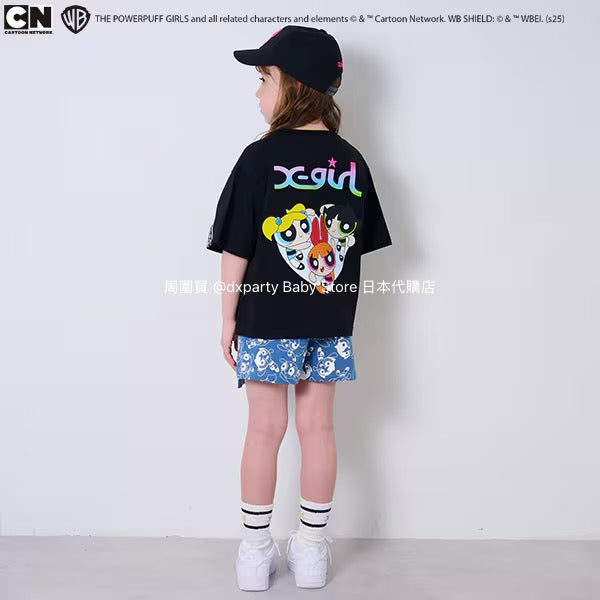 Japanese children's clothing X-girl Stages x Flying Girls printed skirt pants 90-140cm girls summer PANTS