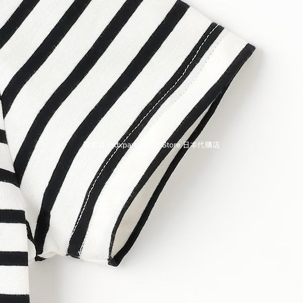 Japanese children's clothing X-girl Stages striped cropped top 90-140cm girls summer TOPS