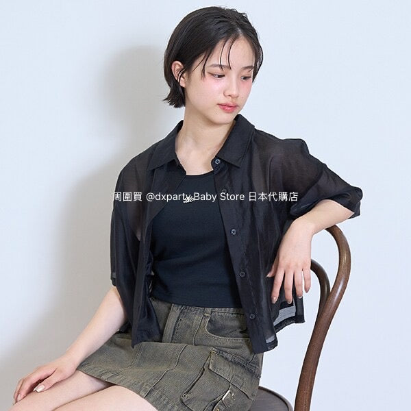 Lovetoxic Japanese children's clothing contact cold thin short shirt and vest two-piece set 140-160cm girls summer TOPS