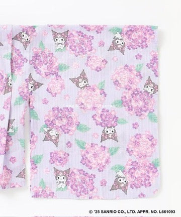 Japanese children's clothing aF#a325 x Sanrio 2Way Yukata Japanese Kimono 110-150cm Girls Summer Outerwear Skirts Japanese Summer Festival Special