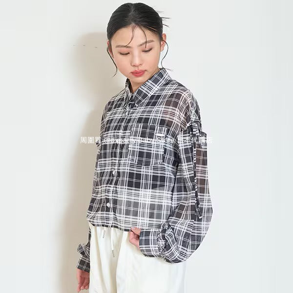 Lovetoxic Japanese children's clothing thin shirt jacket 140-160cm girls summer TOPS OUTERWEAR