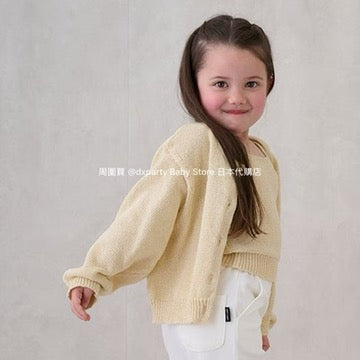 Japanese children's clothing pe#main knitted suspender jacket two-piece set 80-130cm girls summer outerwear tops