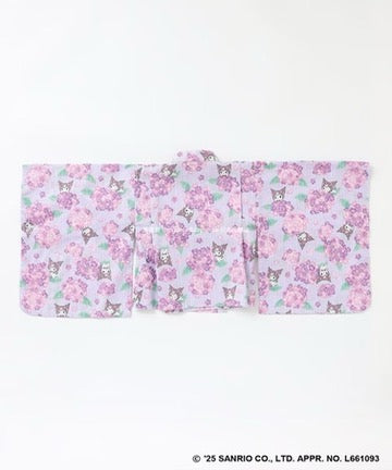 Japanese children's clothing aF#a325 x Sanrio 2Way Yukata Japanese Kimono 110-150cm Girls Summer Outerwear Skirts Japanese Summer Festival Special