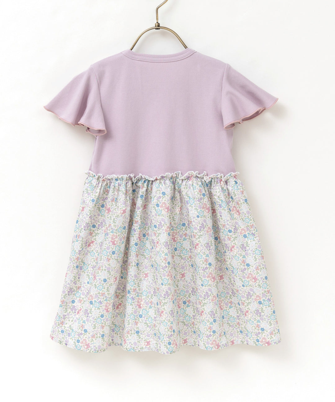 Japanese children's clothing panpantutu x Sanrio My Melody floral patchwork dress 80-140cm girls' summer dresses