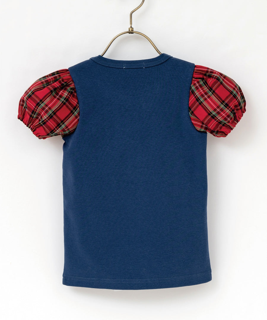 Japanese children's clothing panpantutu ballet bear puff sleeve top 80-140cm girls summer TOPS