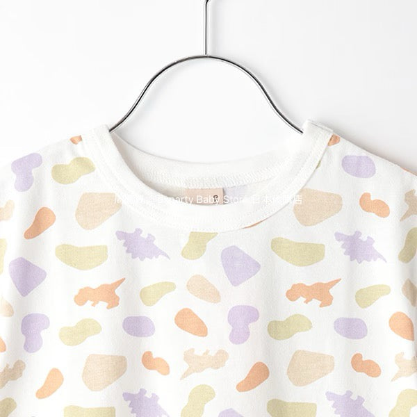 Japanese children's clothing pe#main contact cool print top 80-130cm boys/girls summer TOPS