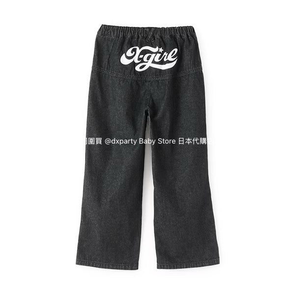 Japanese children's clothing X-girl Stages ripped jeans 110-140cm girls summer PANTS