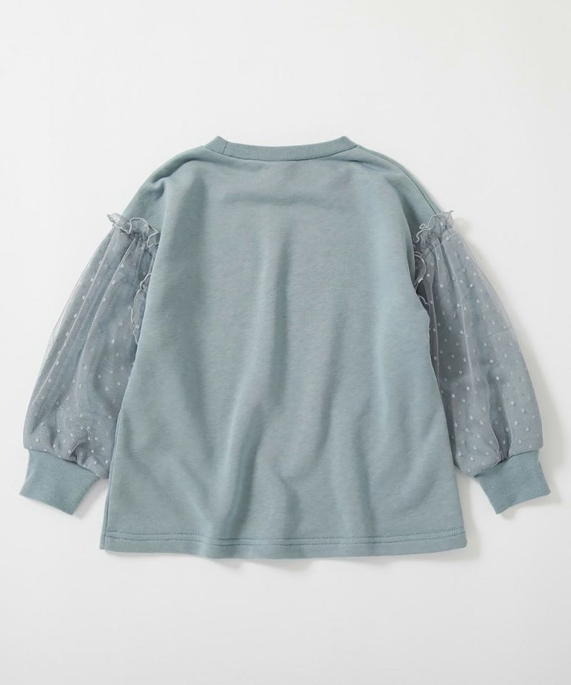 日本童裝 dev!rock 薄紗袖衛衣 100-160cm 女童款 冬季 TOPS
