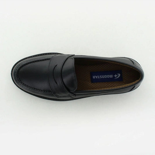 Moonstar Bangaku Shoes (Made in Japan/Genuine Leather/Lightweight/Wide Foot 3E) Direct from Japan. Functional, Healthy Leather Shoes for Children (21.5-26cm). Girls' Shoes.