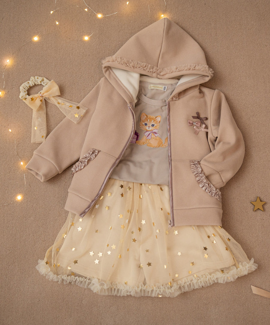 Japanese children's clothing panpantutu shiny yellow fairy chiffon skirt pants 95-140cm girls summer PANTS