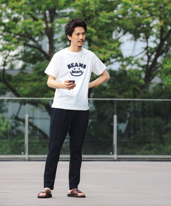Japanese children's clothing BEAMS HEART parent-child short-sleeved tops S-XL adult summer TOPS