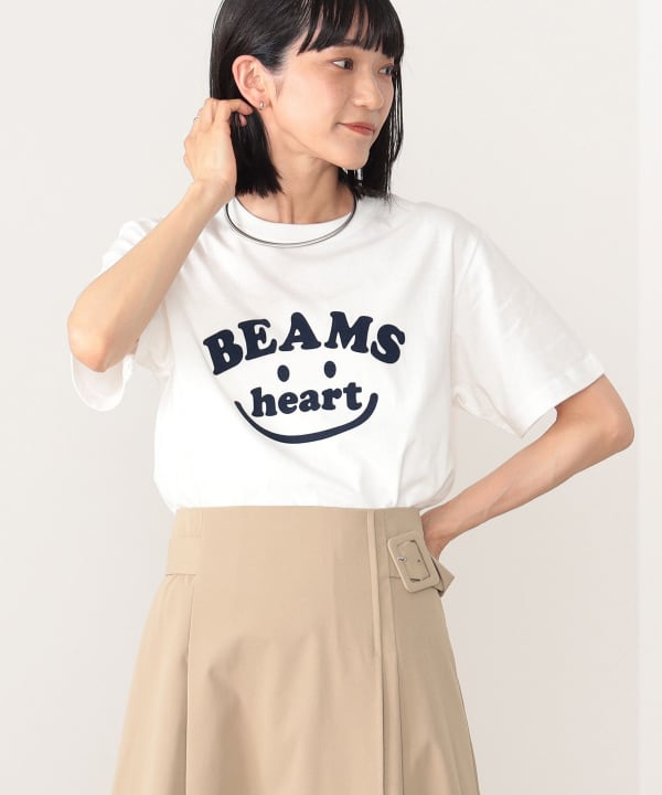 Japanese children's clothing BEAMS HEART parent-child short-sleeved tops S-XL adult summer TOPS