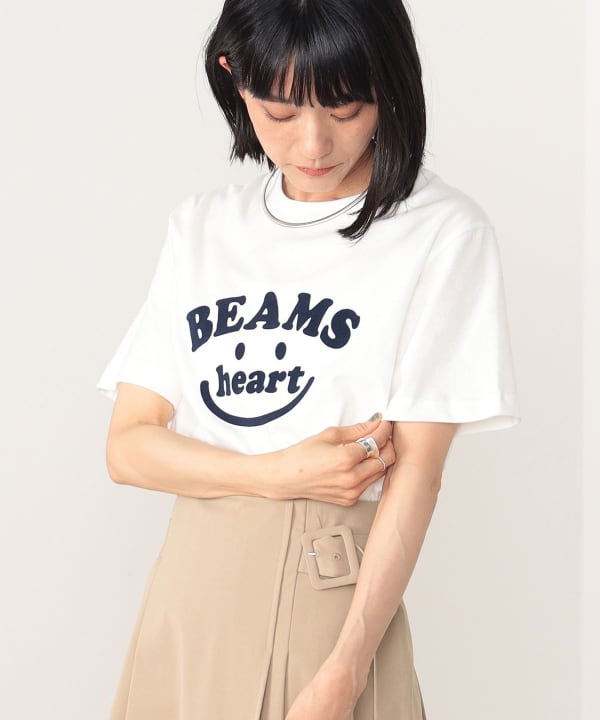 Japanese children's clothing BEAMS HEART parent-child short-sleeved tops S-XL adult summer TOPS