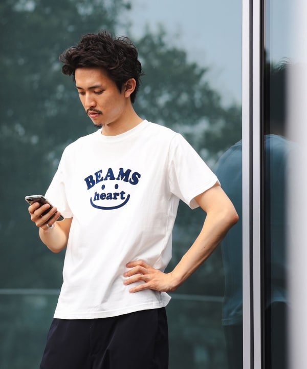 Japanese children's clothing BEAMS HEART parent-child short-sleeved tops S-XL adult summer TOPS