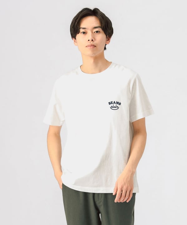 Japanese children's clothing BEAMS HEART parent-child short-sleeved tops S-XL adult summer TOPS