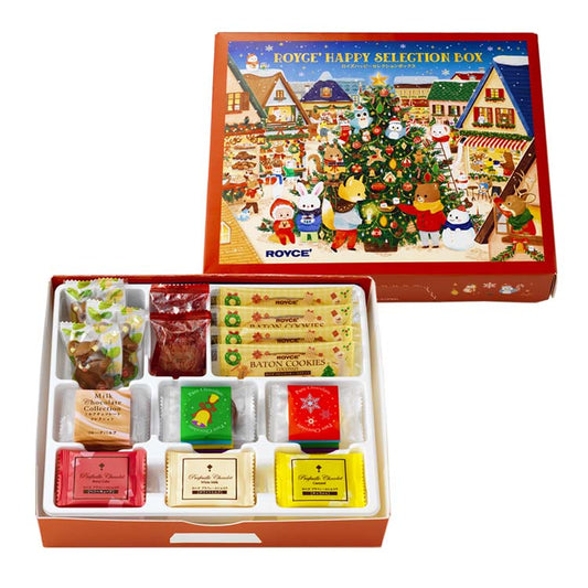 日本直送 ROYCE 朱古力禮盒 9種/計40個 聖誕快樂特輯 新年行運發財特輯 Christmas Happy New Year 馬年 限定手信