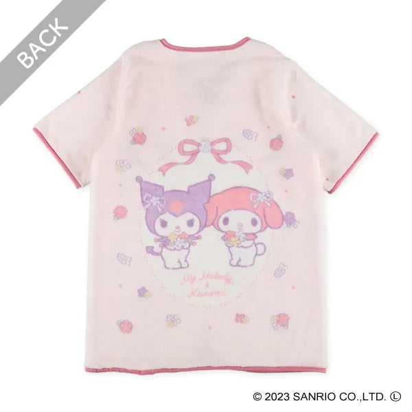 In stock - Japanese Nishimatsuya Kuromi Melody 50×70cm sleeping bag for ages 1-8
