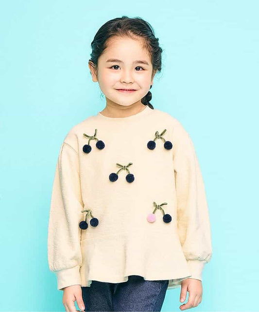 日本童裝 SERAPH 車厘子上衣 80-140cm 女童款 秋季 TOPS