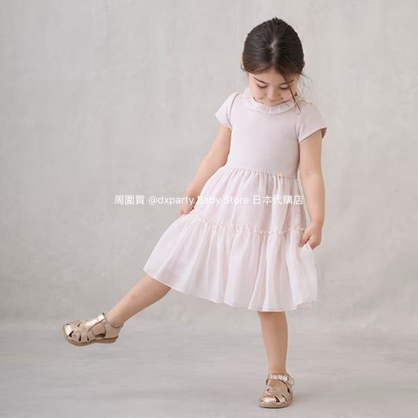 Japanese children's clothing pe#main patchwork dress 80-130cm girls summer dresses