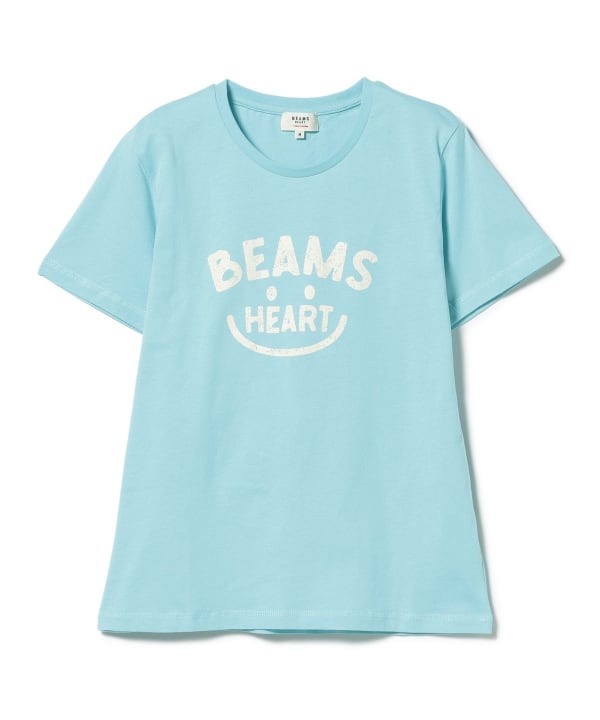 Japanese children's clothing BEAMS HEART parent-child short-sleeved top ML adult summer TOPS
