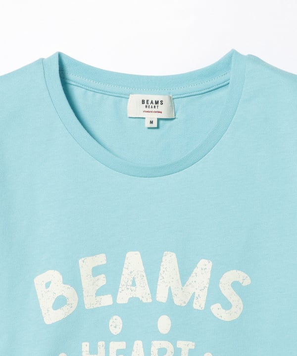 Japanese children's clothing BEAMS HEART parent-child short-sleeved top ML adult summer TOPS