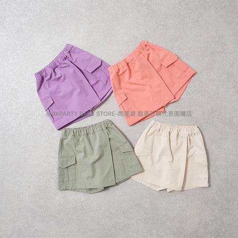 日本童裝 mini#ML 工裝裙褲 100-140cm 女童款 夏季 PANTS