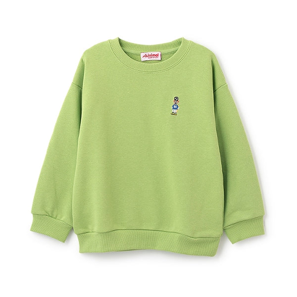 Japanese children's clothing mini #ML sports embroidery pattern sweatshirt 90-140cm boys/girls spring and summer TOPS