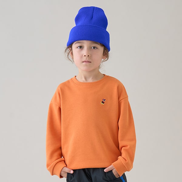 Japanese children's clothing mini #ML sports embroidery pattern sweatshirt 90-140cm boys/girls spring and summer TOPS