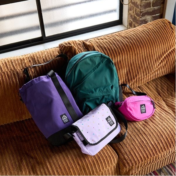 Mini ML waterproof backpacks and SM bags from Japan