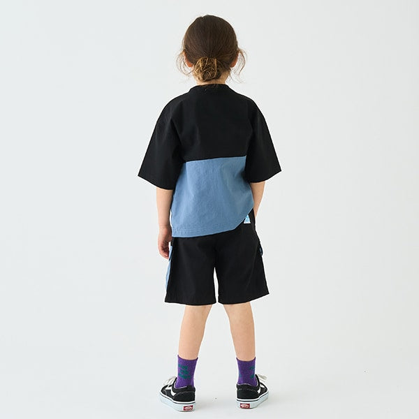 Japanese children's clothing mini#ML mountain series work pocket sports shorts 90-140cm boys' summer PANTS