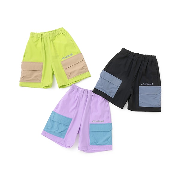 Japanese children's clothing mini#ML mountain series work pocket sports shorts 90-140cm boys' summer PANTS