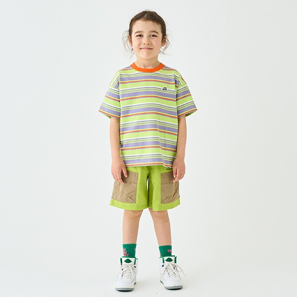 Japanese children's clothing mini#ML mountain series work pocket sports shorts 90-140cm boys' summer PANTS