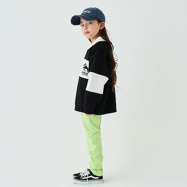 Japanese children's clothing mini#ML waterproof series stretch trousers 90-140cm boys/girls spring and summer PANTS