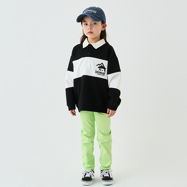 Japanese children's clothing mini#ML waterproof series stretch trousers 90-140cm boys/girls spring and summer PANTS