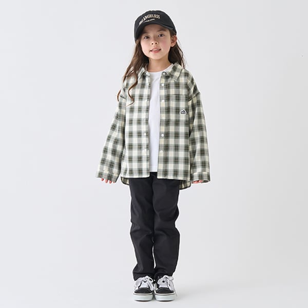 Japanese children's clothing mini#ML waterproof series stretch trousers 90-140cm boys/girls spring and summer PANTS
