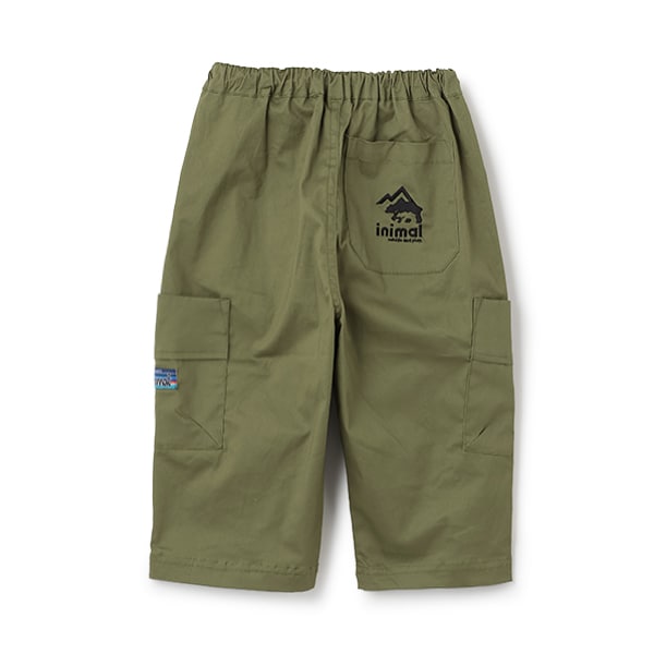 Japanese children's clothing mini#ML side pocket twill cropped pants 90-140cm boys' spring and summer PANTS