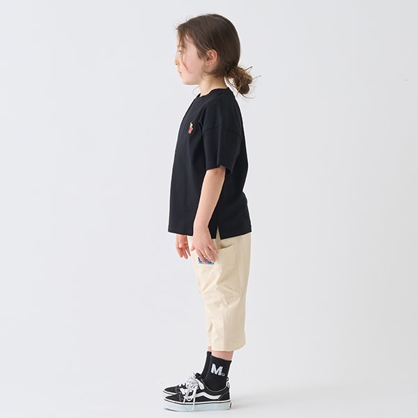 Japanese children's clothing mini#ML side pocket twill cropped pants 90-140cm boys' spring and summer PANTS