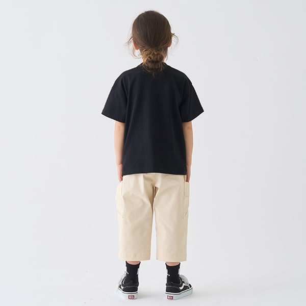 Japanese children's clothing mini#ML side pocket twill cropped pants 90-140cm boys' spring and summer PANTS