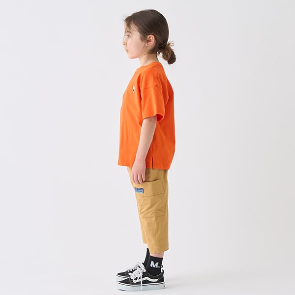 Japanese children's clothing mini#ML side pocket twill cropped pants 90-140cm boys' spring and summer PANTS