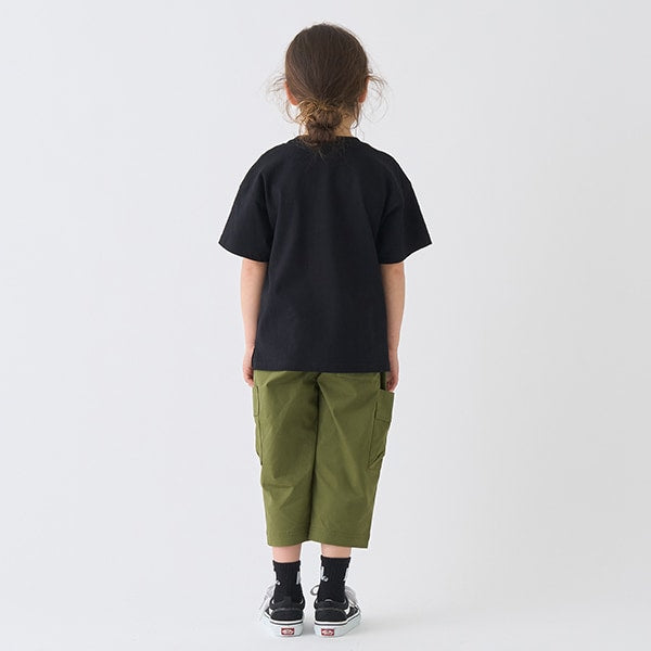 Japanese children's clothing mini#ML side pocket twill cropped pants 90-140cm boys' spring and summer PANTS