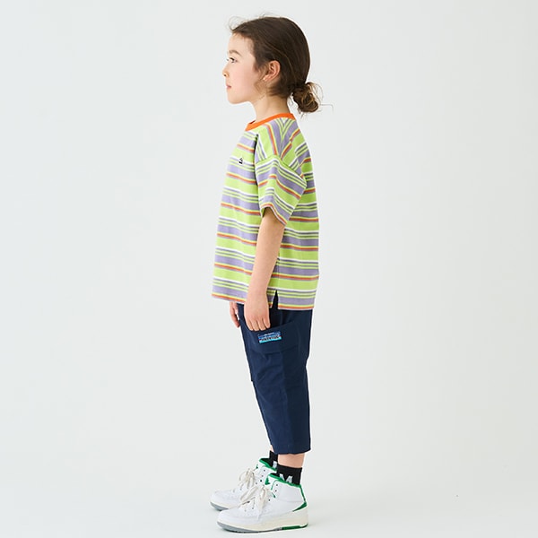 Japanese children's clothing mini#ML side pocket twill cropped pants 90-140cm boys' spring and summer PANTS