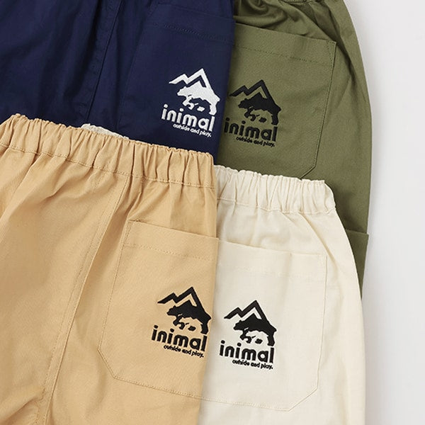 Japanese children's clothing mini#ML side pocket twill cropped pants 90-140cm boys' spring and summer PANTS