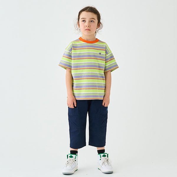 Japanese children's clothing mini#ML side pocket twill cropped pants 90-140cm boys' spring and summer PANTS