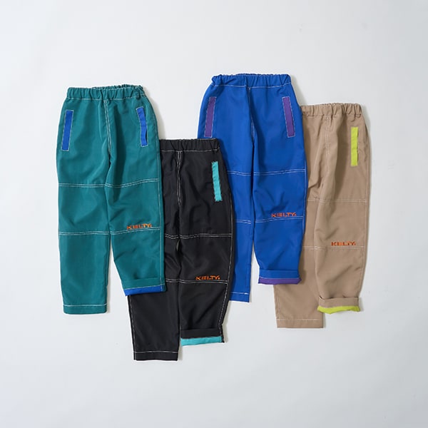 Japanese children's clothing mini#ML x KELTY colorblock work pants 100-140cm boys/girls spring and summer PANTS