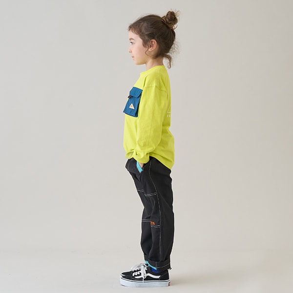 Japanese children's clothing mini#ML x KELTY colorblock work pants 100-140cm boys/girls spring and summer PANTS